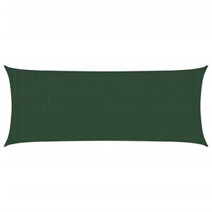 vidaXL Solseil 160 g/m&sup2; m&oslash;rkegr&oslash;nn 2x4,5 m HDPE