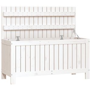 vidaXL Putekasse hvid 108x42,5x54 cm heltre furu