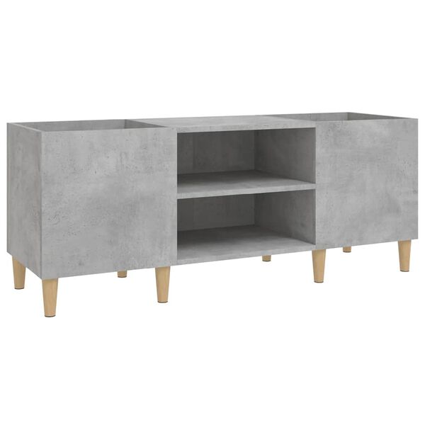 vidaXL Hifi-benk betonggrå 121x38x48 cm konstruert tre