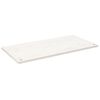 vidaXL Skrivebord hvit 100x50x2,5 cm heltre furu