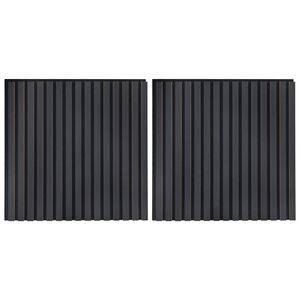 vidaXL Veggpaneler 2 stk. 60,5 x 60 cm Antrasitt
