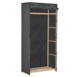vidaXL Garderobeskap gr&aring; 79x40x170 cm stoff