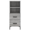 vidaXL Highboard gr&aring; sonoma 34,5x34x180 cm konstruert tre