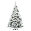 vidaXL Kunstig juletre med 300 LED med stativ Hvit 180 cm PE og PVC