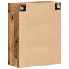 vidaXL Veggmontert skap gammelt tre 69,5x34x90 cm