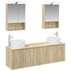 vidaXL Baderomsskapsett 5 pcs Sonoma eik Konstruert tre