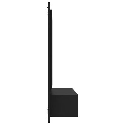 vidaXL Veggmontert TV-benk svart 120x23,5x90 cm sponplate