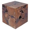 vidaXL Krakker 2 stk. brun 40x40x45 cm heltre teak