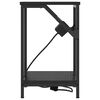 vidaXL Nattbordskap Svart Eik 38 x 30 x 48 cm Konstruert tre