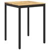 vidaXL Hagebarbord Hvit og svart 80 x 80,5 x 105 cm Solid akasietre