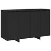 vidaXL Skjenk svart 120x41x75 cm konstruert tre