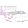 vidaXL Seng med Oppbevaring Sonoma eik 160 x 200 cm Konstruert tre