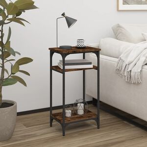 vidaXL Sidebord r&oslash;kt eik 40x30x75 cm konstruert tre