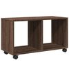 vidaXL Rulleskap brun eik 72x33x42,5 cm konstruert tre