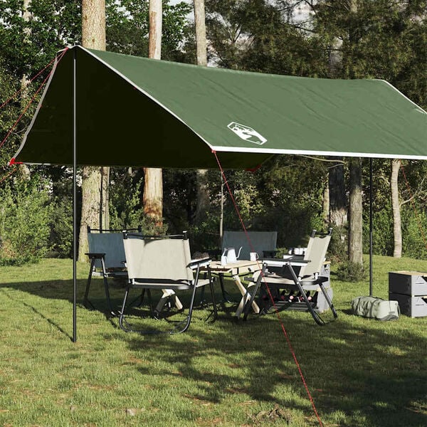 vidaXL Campingpresenning gr&oslash;nn 430x380x210 cm vanntett