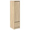 vidaXL Highboard sonoma eik 29,5x34x119,5 cm konstruert tre