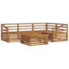 vidaXL Utend&oslash;rs sofa-sett 5 pcs Naturlig Solid akasietre