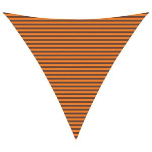 vidaXL Solskygge seil Oransje og Brunt 6 x 6 x 6 m