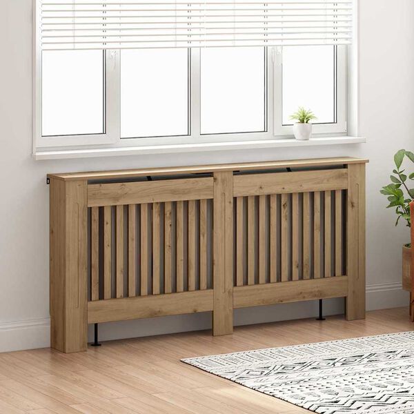 vidaXL Radiator Deksel Artisan Eik 172 x 19 x 81,5 cm Konstruert tre