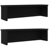 vidaXL Kj&oslash;kkenstativ stablebare 2 stk svart 60x15x16 cm