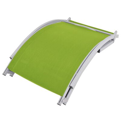 vidaXL Sammenleggbare solsenger 2 stk grønn textilene