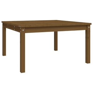vidaXL Hagebord honningbrun 82,5x82,5x45 cm heltre furu