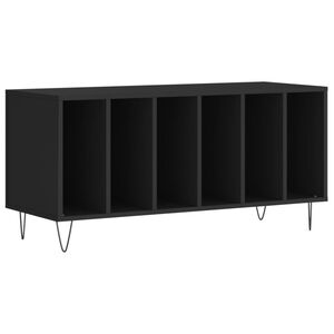 vidaXL Hifi-benk svart 100x38x48 cm konstruert tre