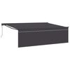vidaXL Uttrekkbar markise Antrasitt 450 &times; 350 cm