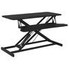 vidaXL Justerbar arbeidsstasjon 90x40x(13-50) cm st&aring;l konstruert tre