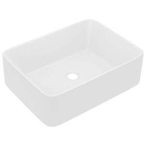 vidaXL Luksuri&oslash;s servant matt hvit 41x30x12 cm keramisk