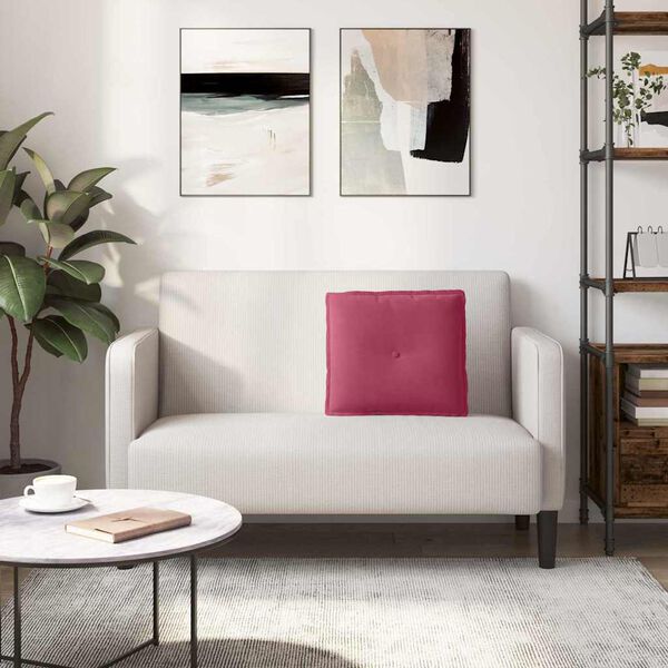 vidaXL Bakputen Vinr&oslash;d 50 x 45 cm Corduroy stoff