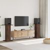 vidaXL Høyttalerstativ 2 stk brun eik 30x30x95 cm konstruert tre
