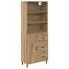 vidaXL H&oslash;yskap 2 stk. Artisan Eik 69,5 x 32,5 x 180 cm Konstruert tre