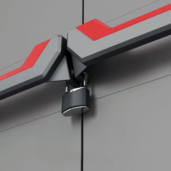 Keter Flerfunksjonelt oppbevaringsskap Stilo grå og svart 173 cm