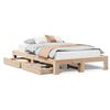 vidaXL Sengeramme uten madrass 120x190 cm heltre furu