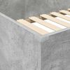 vidaXL Loft seng ramme med skrivebord Betonggr&aring; 90 x 190 cm