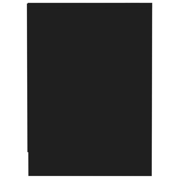 vidaXL TV-benk svart 102x37,5x52,5 cm konstruert tre