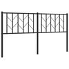 vidaXL Utskiftbar sengegavl i metall svart 160 cm