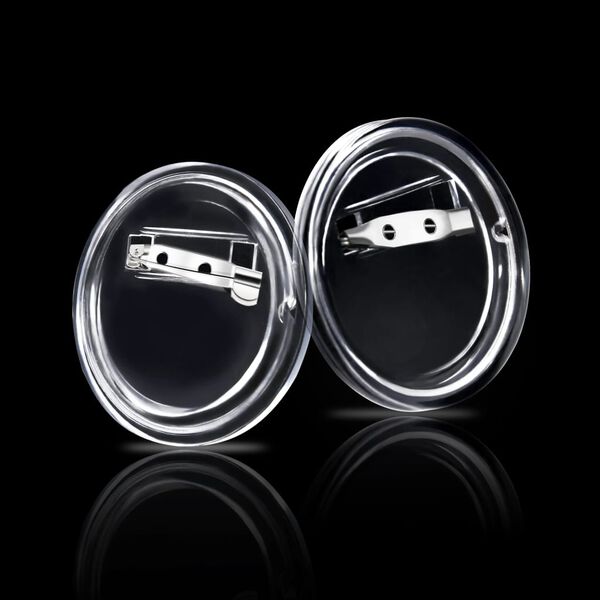 vidaXL Buttonssett med nål 100 sett akryl 44 mm