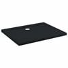vidaXL Dusjbunnbrett med prikker 100 x 80 x 4 cm ABS Svart