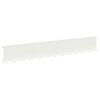 vidaXL Gjerdekant 30 stk. 102 x 15 x 4 cm St&aring;l Hvit