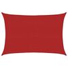vidaXL Solseil 160 g/m² rød 2,5x3,5 m HDPE