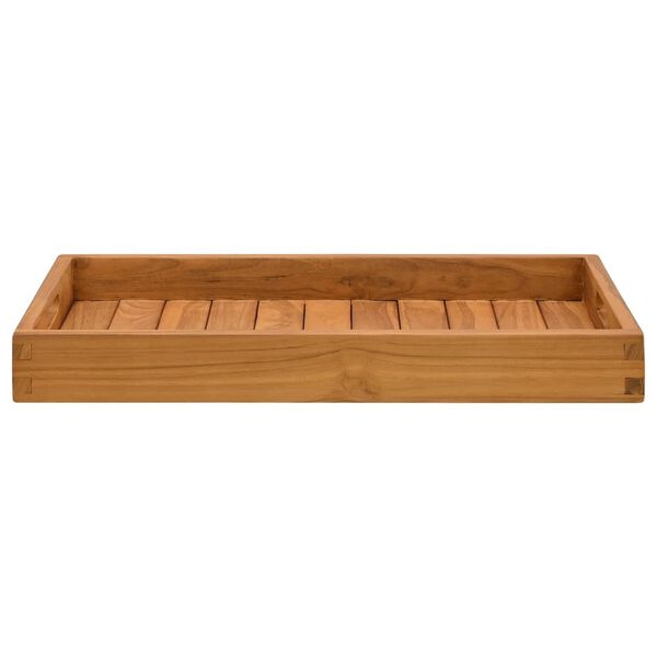 vidaXL Serveringsbrett 60x35 cm heltre teak