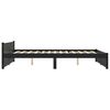 vidaXL Sengeramme svart heltre 135x190 cm Double