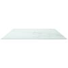 vidaXL Bordplate hvit 100x62 cm 8 mm herdet glass med marmor design