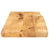 vidaXL Bordplate 80x20x3,8 cm naturlig kant grovt heltre mangotre