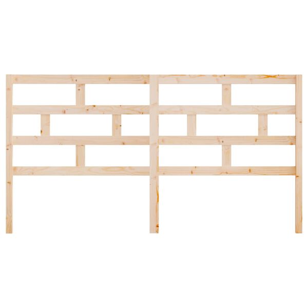 vidaXL Sengegavl 206x4x100 cm heltre furu