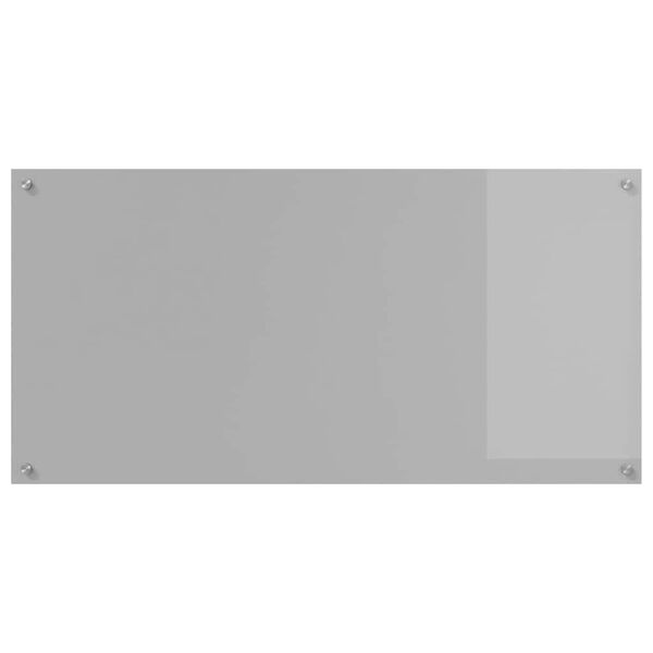 vidaXL Kj&oslash;kkenbakplate 2 pcs Lysegr&aring; 120 x 60 cm herdet glass