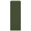 vidaXL Skjenk olivengr&oslash;nn 67x39x107 cm st&aring;l