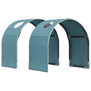 vidaXL Seng Tunnell 2 pcs Lys bl&aring; 211 x 52,5 x 2 cm Polyester